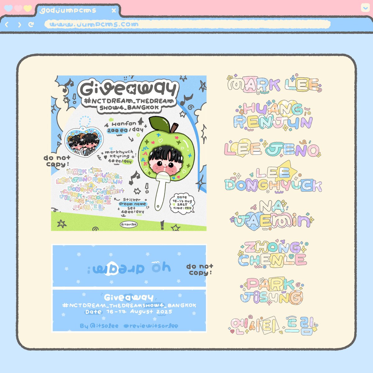 godjumpcms's tweet photo. ⓘ⠀pls kindly rt

╸ ⠀jum( p ) ⠀cms open ♡̶⠀𓈒
ส่งงานภายใน 1-5 วัน !
✦⠀ตอนนี้มีคิวว่างนะคะ

#รับออกแบบ #รับออกแบบgiveaway #commissionTH #รับออกแบบของแจก https://t.co/59iKvb8yAS
