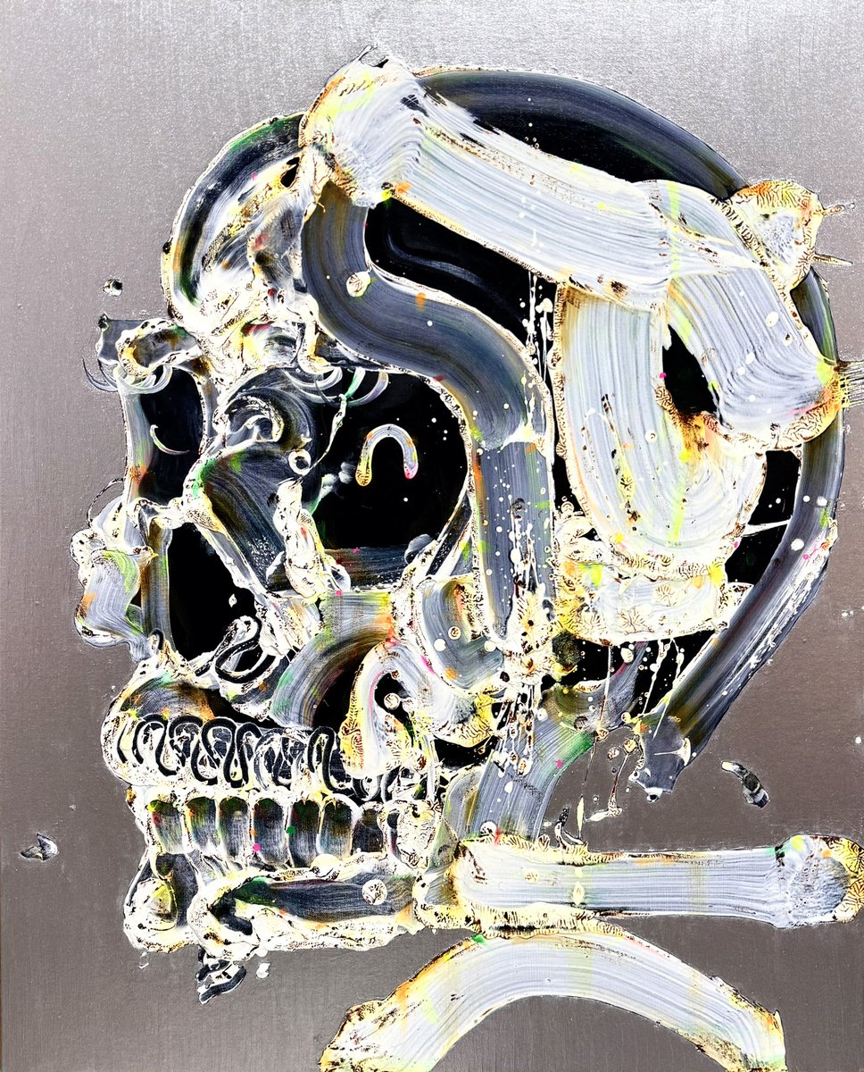 WINK SKULL 2026 oil on canvas 803×652㎜/F25 Chiharu KIHARA