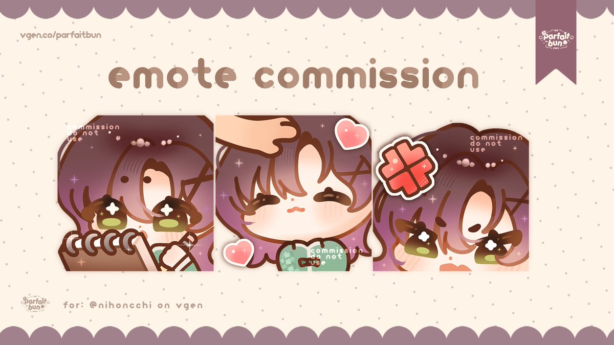 parfaitchuu's tweet photo. more emote cms! #VgenComm ⊹ ࣪ ˖ https://t.co/9mo8ACMFLB
