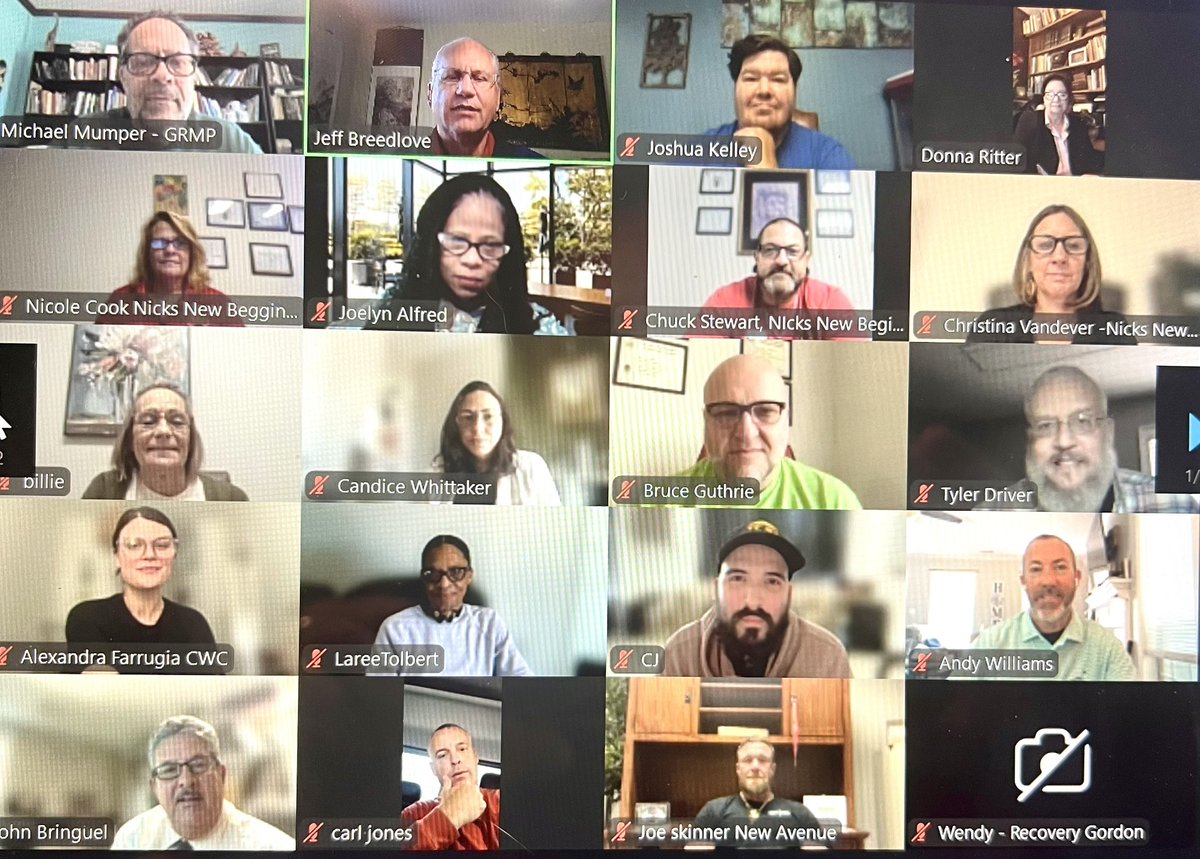 GARR1988's tweet photo. 26 organizations joined the inaugural Georgia Behavioral Health Alliance (GBHA) meeting 

Candice Whittaker Executive Director of GARR is honored to serve as Co-Chair of this diverse statewide coalition 

#GARR4GA #gapol 
#GARecovers
#TheSouthRecovers https://t.co/z0UkgPw7M5