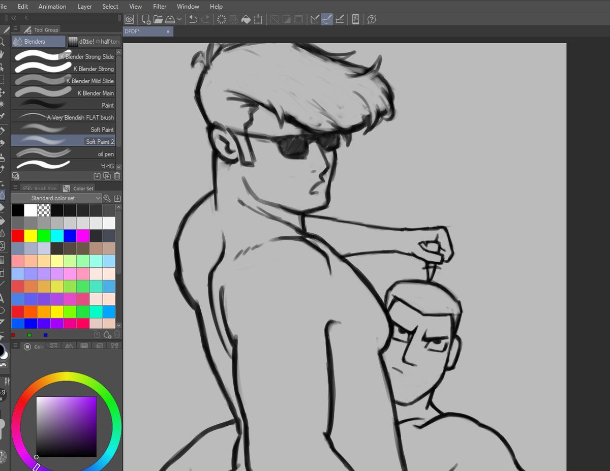 bara_oji's tweet photo. Johnny Bravo x Samurai Jack wip https://t.co/U2wBRUTquq