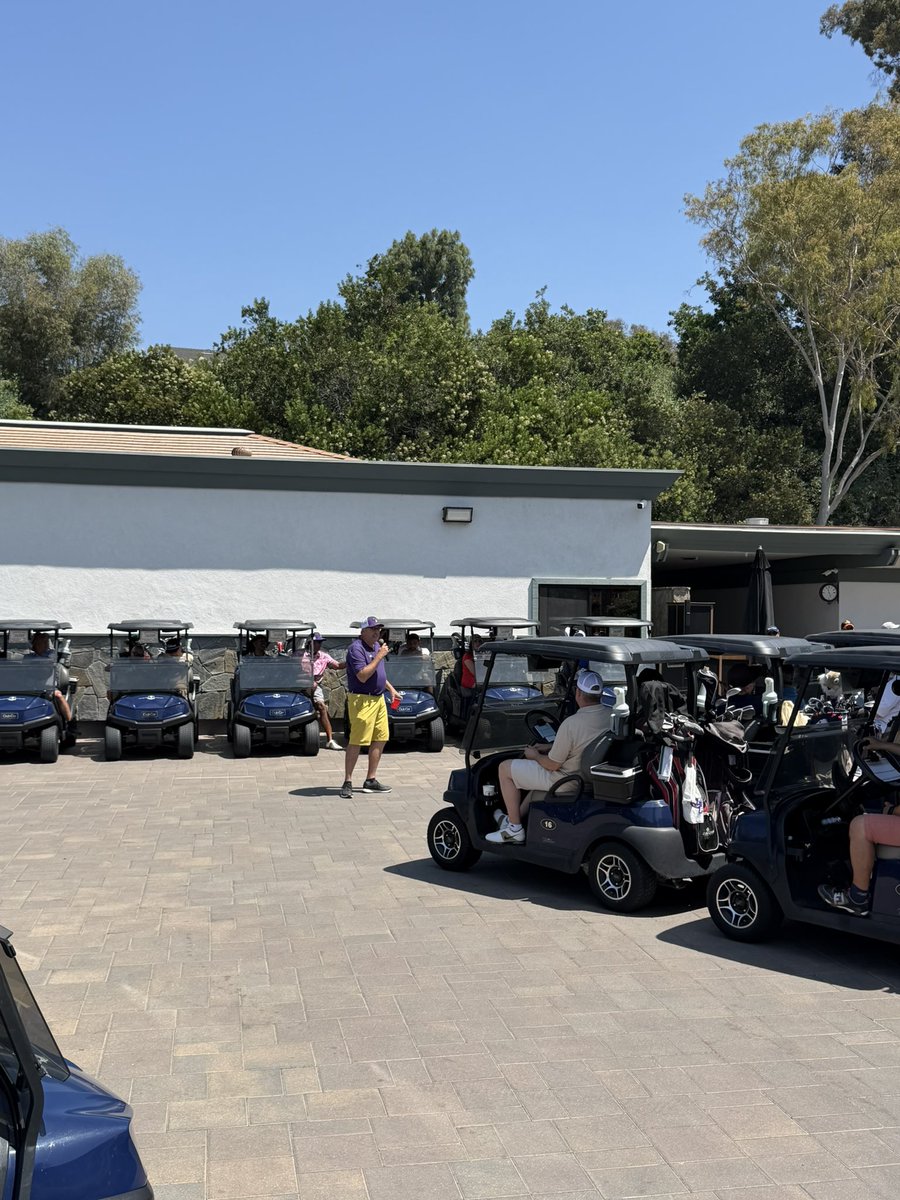 CoachCambero's tweet photo. We appreciate @WhittierCollege @Poetfootball for having us out at their annual Purple &amp; Gold Golf Tournament. We are proud partners of Whittier College Athletics. #FearThePoets #GameOne @GameOne_USA #UnderArmour https://t.co/vauYDHRpqp