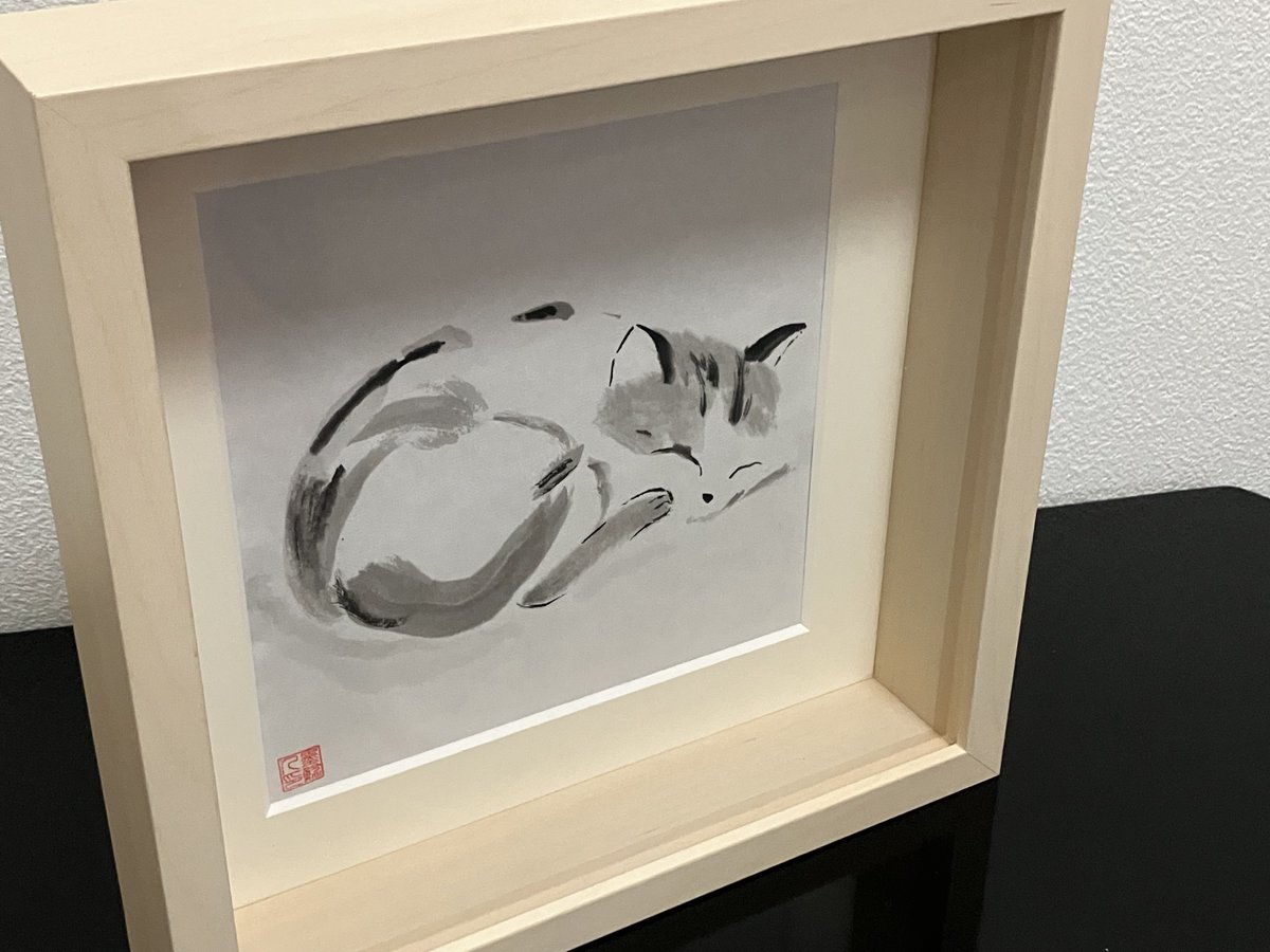 ナマズだけど水墨画やってます(˙˘˙ ﾐэ)Э あえて描き込まずに余白で