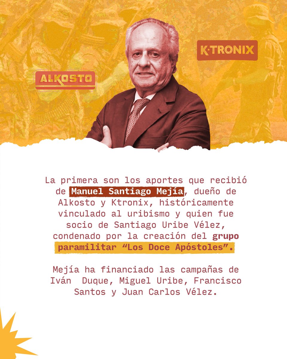 AccopColo's tweet photo. Aunque Juan Daniel Oviedo ha buscado proyectarse como una figura independiente en la política, distintos aportes económicos y alianzas empresariales han generado dudas sobre la distancia que intenta marcar frente al uribismo. https://t.co/Yx9Im7p0qh