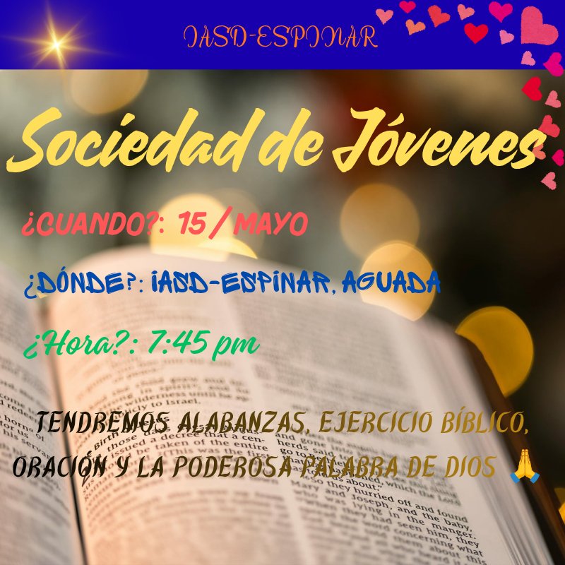 iasdespinar's tweet photo. En éstas primeras horas de sábado, nos congregamos para adorar y alabar a nuestro Señor como solo nuestra juventud lo hace. ¡Ven 🫴! ¡Trae un/a amigo! ¡Te espera Jesús! 😍💜🫂 #IASDEspinar #congregate #FelizSabado #COMPARTEYSIGUEME #Jovenes https://t.co/w2lsUi9kjc
