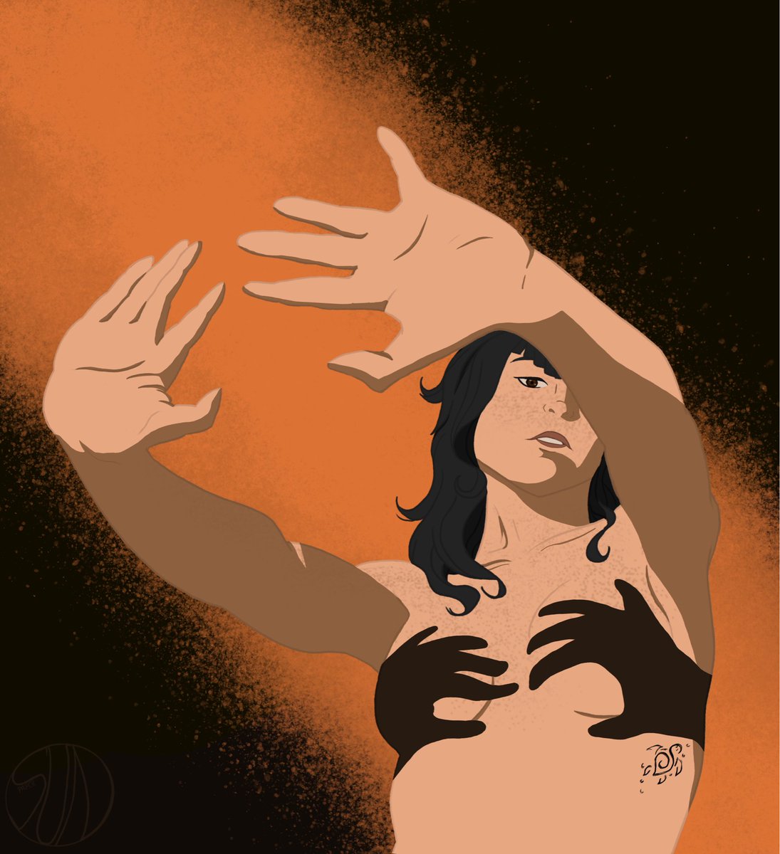 PaperSun_'s tweet photo. Zoey would see the shadow hand bra picture and waste not a single second to strip down and take a pic for the girls.
#kpdhzoey #shadowbra https://t.co/voLEU59R9L
