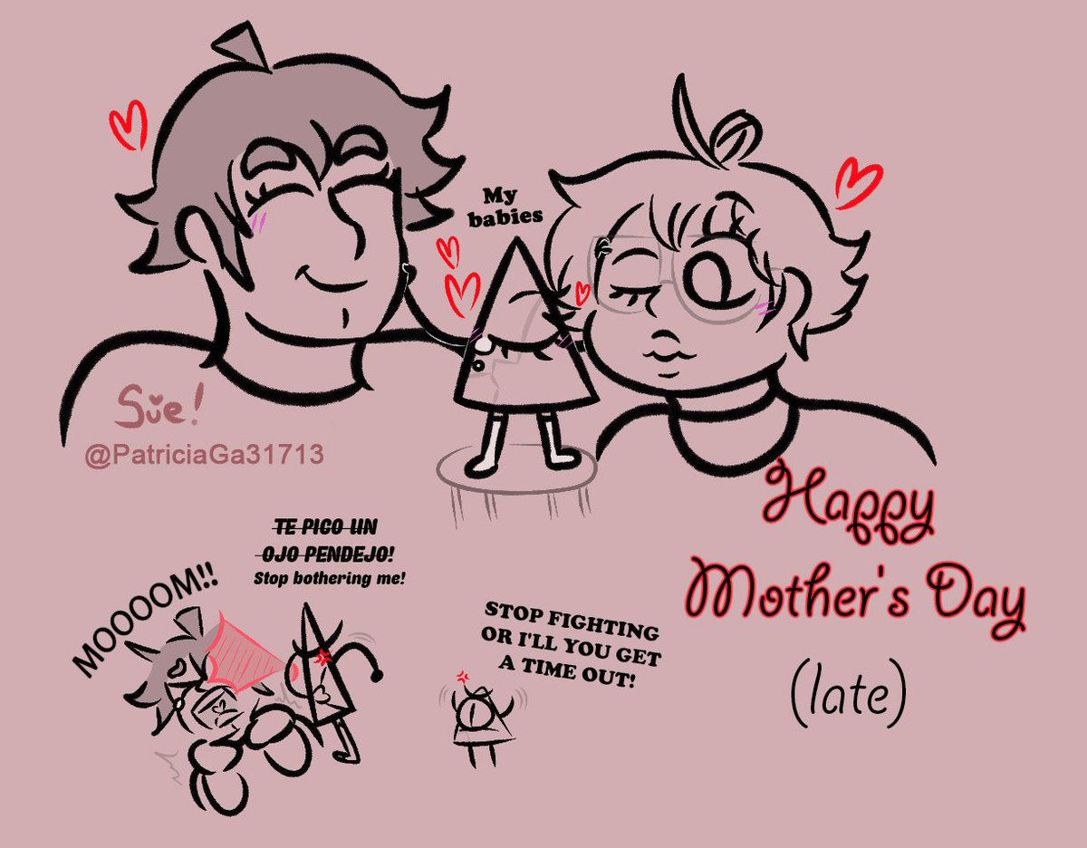 PatriciaGa31713's tweet photo. Mother's Day 💕 #BillCipher
(Super late, sorry. I got sick again)
#MomBillCipher #billford!Kids #KarmaandDestinyAU #SunnyCipherPines #JohnWilliamCipherPines https://t.co/uiVirGcdUj
