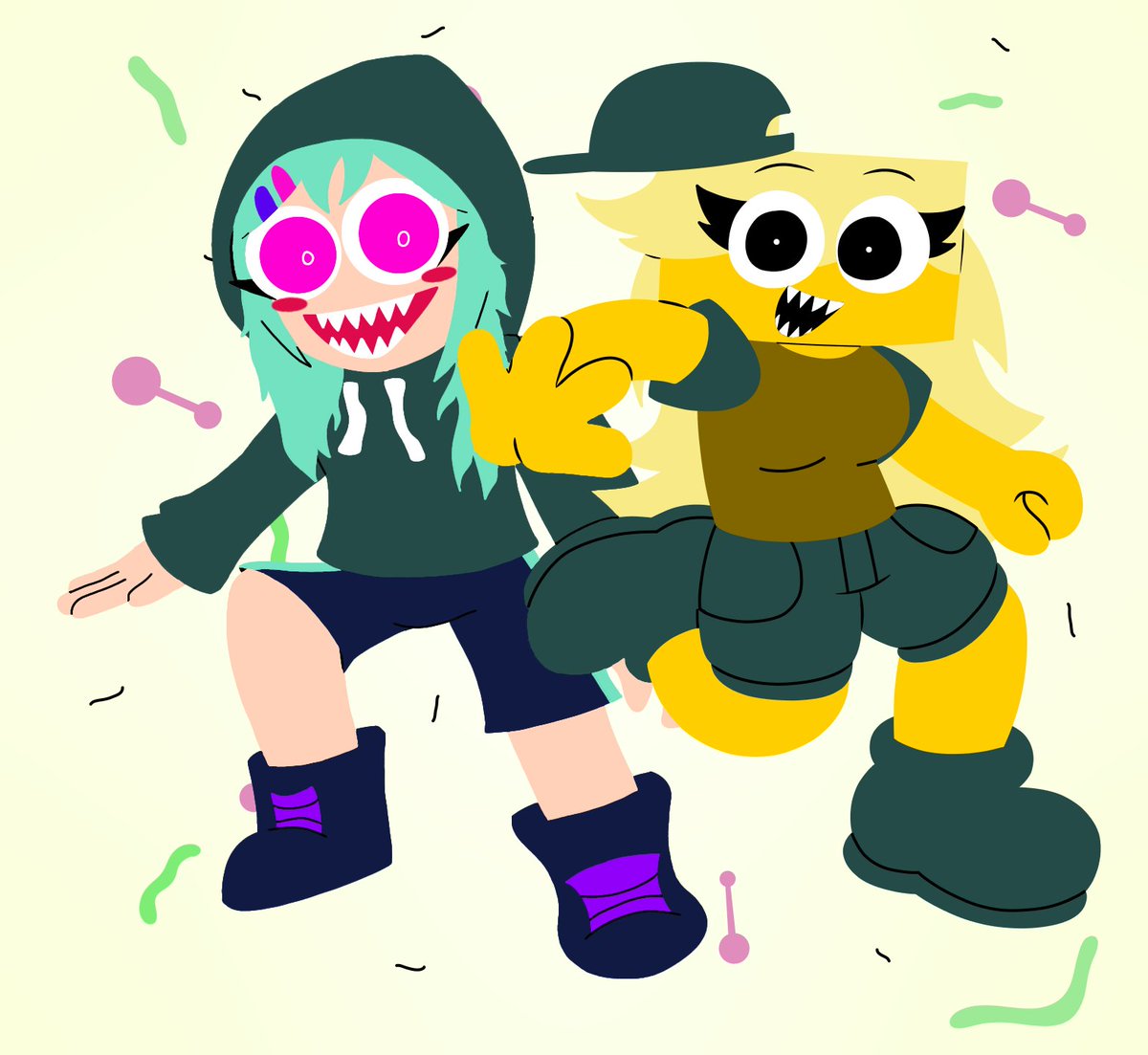 robby1scool's tweet photo. The Faker Girls
(probably like The Kids Rap Song in TAWOG Season 3 but it's like a Fake-Girls version of it lol)
An Art collab with @LucasLRDS042007
#FakerSky #FakerMeri #TheFakeGirls
#FNFMeri #MeriFNF #FNFSky #SkyFNF #Skyverse https://t.co/q8HGdLFWLd