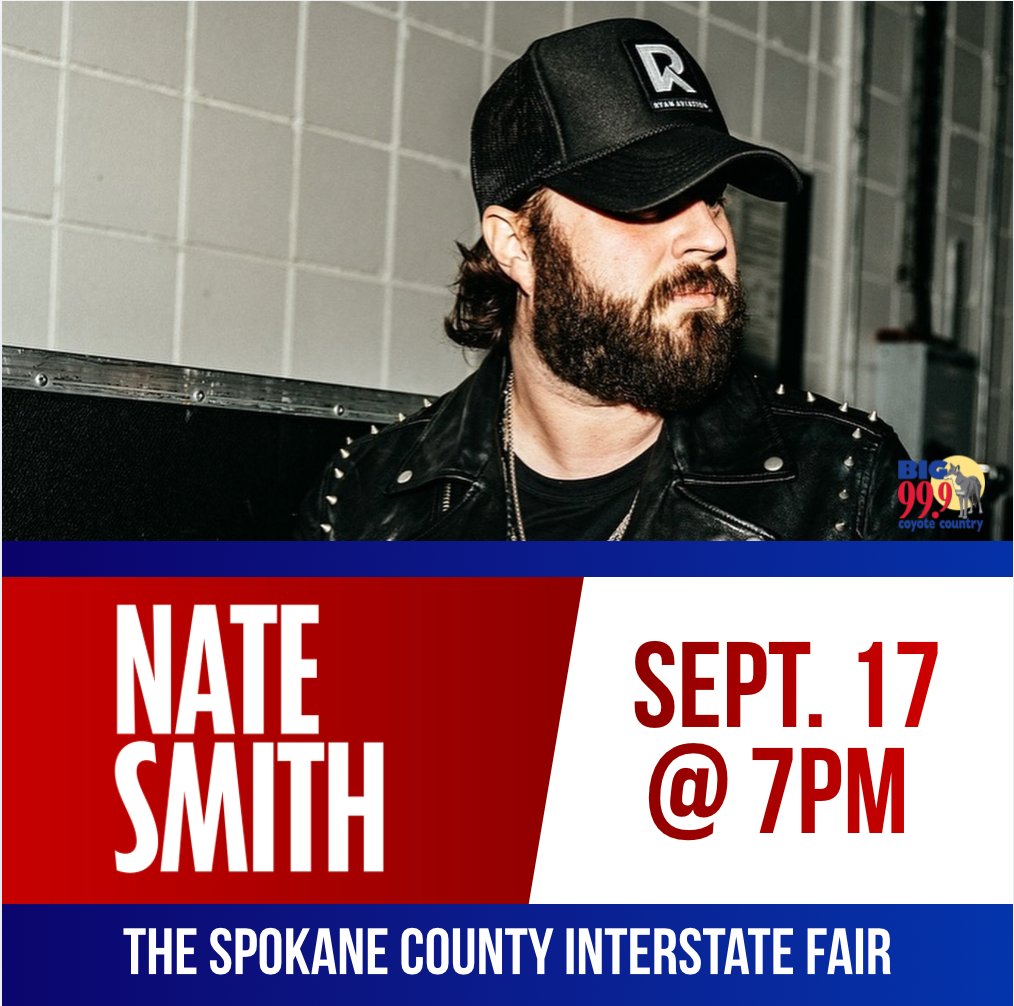 interstatefair's tweet photo. Catch Nate Smith live at the Spokane County Interstate Fair on September 17 at 7PM. With his gritty, soulful sound and chart-climbing country hits, it’s a show you won’t want to miss. 🎤🤠
Tickets on sale May 15! https://t.co/flpoe1wO7P