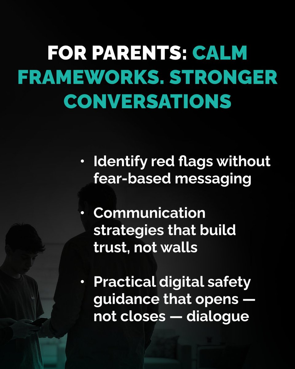 SentinelActual's tweet photo. Teens deserve tools to recognize risk, set boundaries, and seek help without shame. Parents deserve guidance that builds trust.

Swipe through to learn how Sentinel Foundation’s 21st Century Sentinels program helps families navigate online safety together.
https://t.co/v4NnhG1u5T https://t.co/0MxhwYnzuC