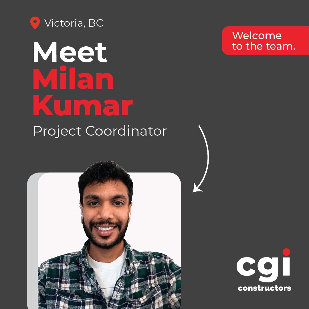 CgiConstructors's tweet photo. Our team continues to grow across the country! 🙌

We’ve recently welcomed three new team members to our Victoria and Mississauga offices:
Milan Kumar, Atul Anand, and Quinn Atchison.

Welcome to the team!

#CGIConstructors https://t.co/Y0NhKy0VWO