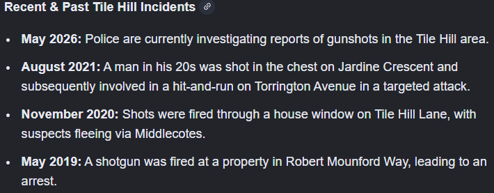chrisyates's tweet photo. @RestorerPatriot Its madness.. I do miss Cov but the city has gone to sh**.
Just seen shooting history and wonder if the events in the photo are all linked .. Its all tit for tat https://t.co/UgXfuXWIpU