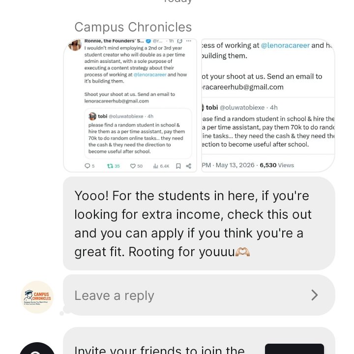 Timi of Campus Chronicles ✨ tweet media