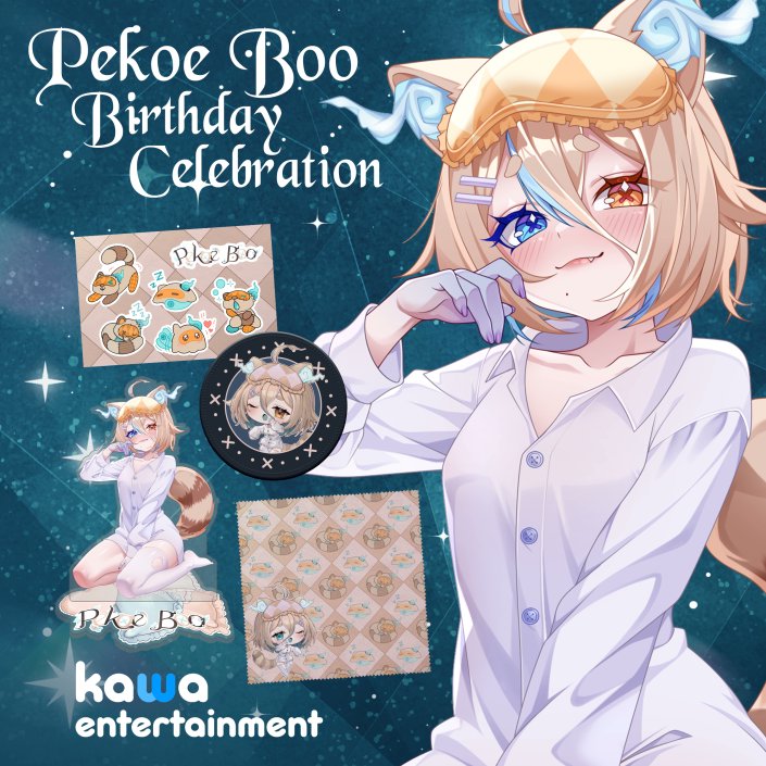 Pekoe_Boo's tweet photo. On another note, did you know that this hag also has birthday merch out? ;3
Ehehehe https://t.co/bBmnqTtBuL