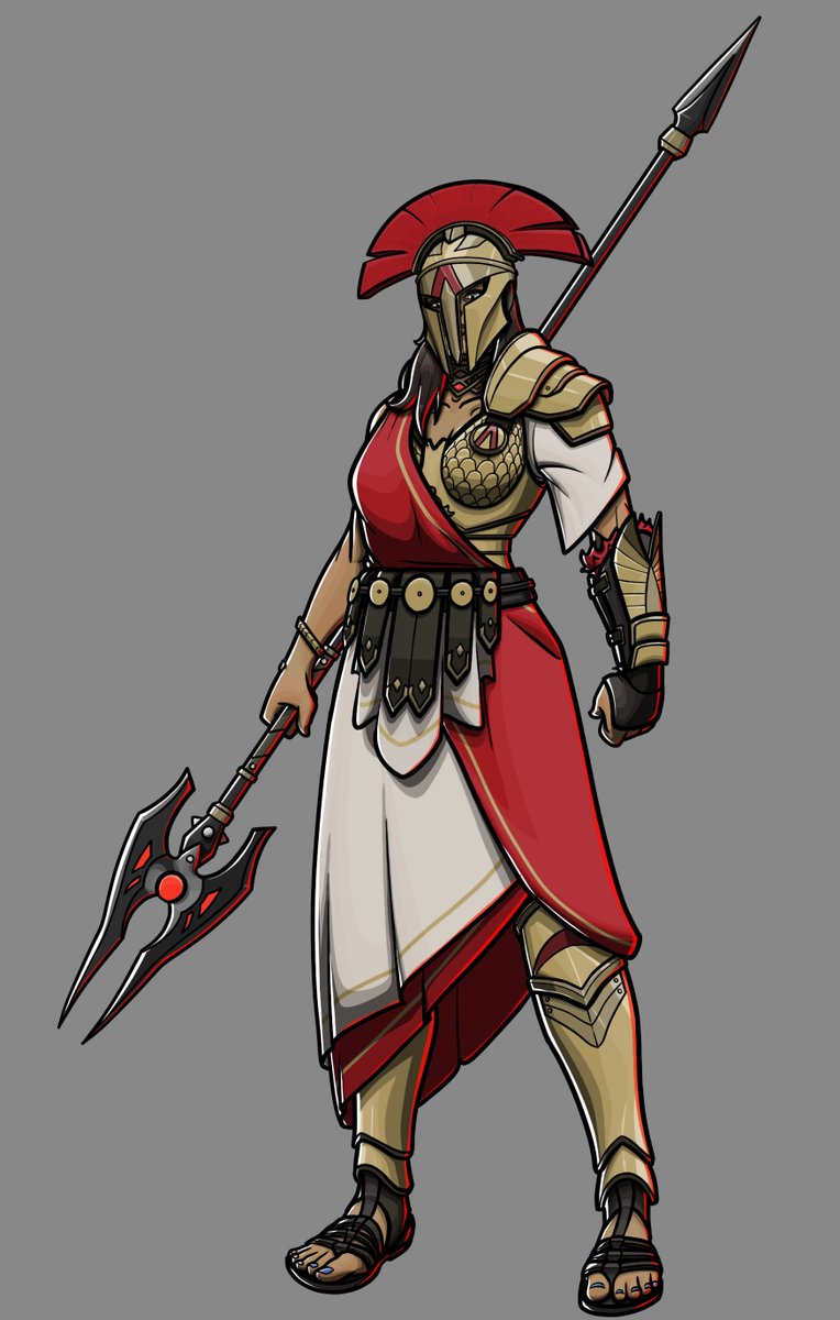matthew_cwispy's tweet photo. Wanted to give the Amazonian from my collection of characters the Alternate Skin treatment I gave most of my other uploads. Here is the Vulcana - Warrior of Athena/Ares skin set. #characterdesign #oc #gamedev #characterconcept https://t.co/EmvxNdQj4v https://t.co/TBTalXTdQh