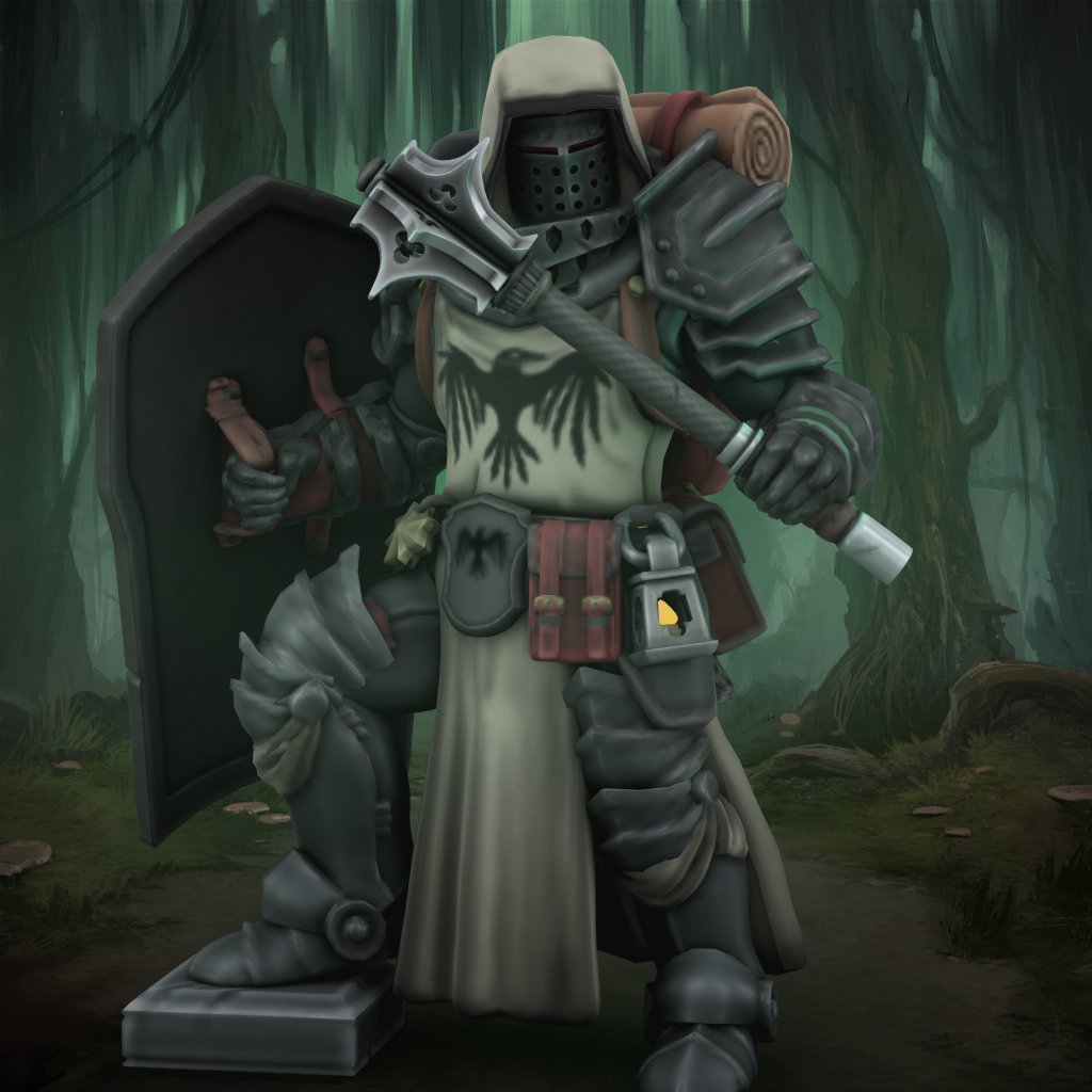OldCrowGaming's tweet photo. @HeroForgeMinis Ser Pellinore, cleric-templar https://t.co/BTkl64WQ8a