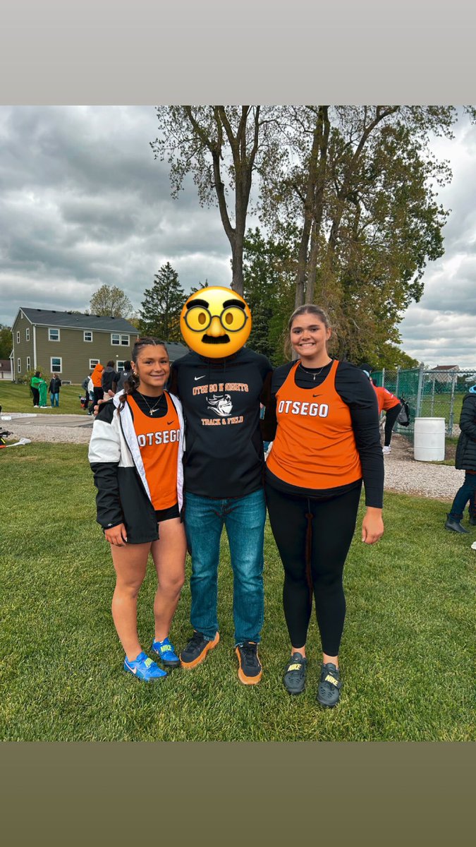 OtsegoKnightsTF's tweet photo. Callie Hartman finishes League Runner Up with a throw of 120’8” and Anna Ayers finishes 3rd with a throw of 119’8” !! https://t.co/Xs8lkYtLp2