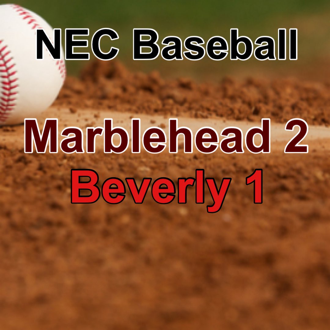 MHDbaseball's tweet photo. Marblehead walks it off against Beverly 2-1 as Senior Captain Ryan Angilly singles home Senior Captain Dylan Glass with 2 outs in the 7th. https://t.co/EPiMHHvyaM
