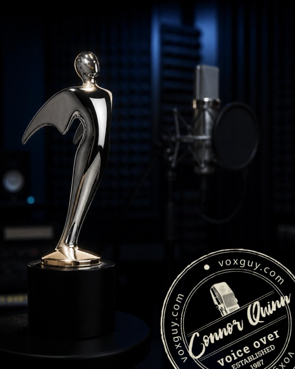 ConnorQuinnVO's tweet photo. In the spirit of the late Donald Sutherland:
"I don't deserve this, but I have arthritis and I don't deserve that either."
Another Telly in the books. I’ll take the hardware and the aches any day! 🏆
#VoiceOver #TellyAwards #ProfessionalVO #DonaldSutherland https://t.co/8xlGbCT7Iy
