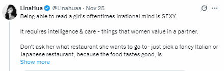 hijackhypergamy's tweet photo. The female psyche may not be optimized but it's always rational, consistent and computationally deterministic.   

And it hasn't changed in 200,000 years. https://t.co/soKgaAzoy8