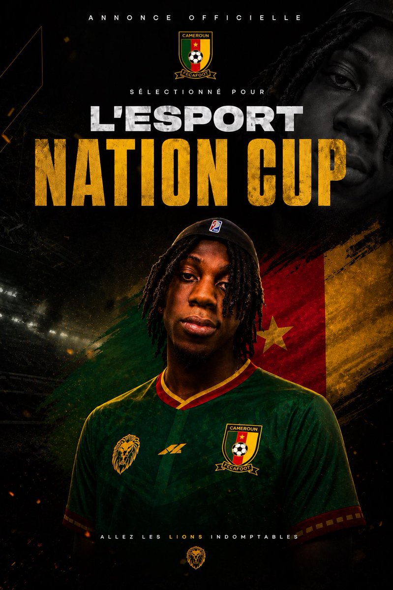 kidddbender's tweet photo. Proud and happy to announce my first selection for Cameroon at the Esports Nations Cup in Riyadh 🇸🇦 https://t.co/LFC1qE0pVs