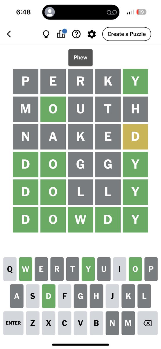 perkyp0ur's tweet photo. u think my guesses were good?

#wordle https://t.co/cvl4LHxzZo