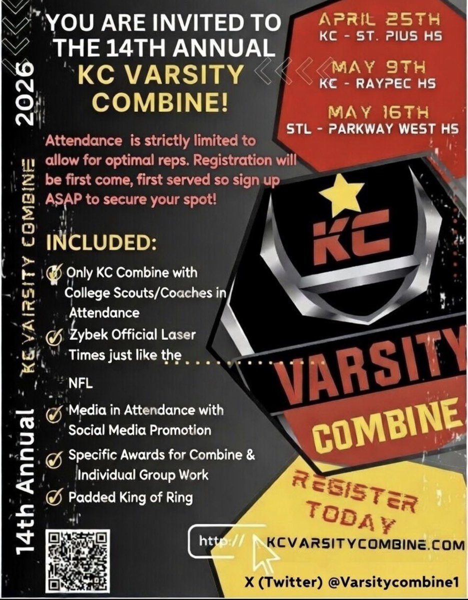 KGordon98's tweet photo. I will be attending the Padded KC Varsity Combine this Saturday in St.Louis, I’m excited to showcase my skills and compete‼️‼️
#AGTG

@Coach_Perkins @CoachAlvis @_CoachPitts @JPRockMO https://t.co/kp76et1uHp