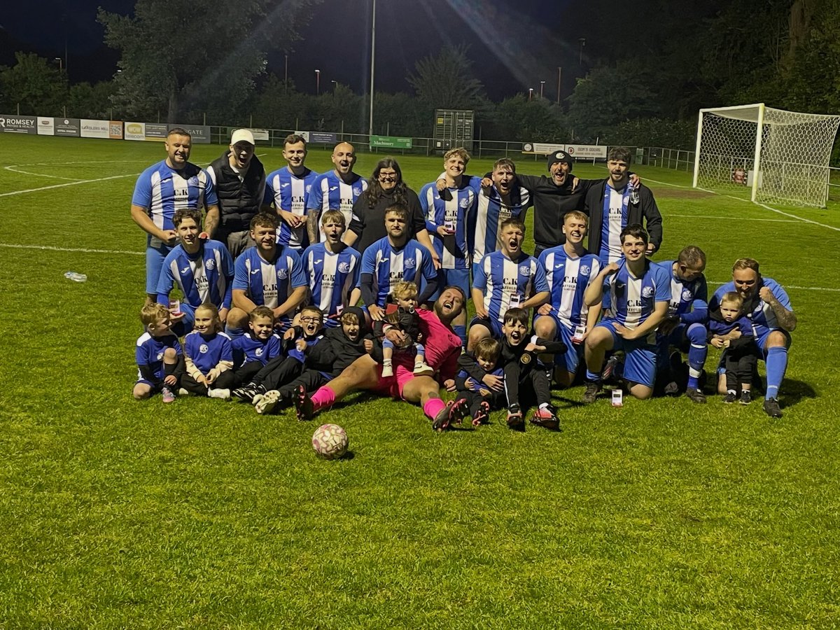 CarlyKin's tweet photo. One very proud Gaffer tonight!!! 4v2 winners in the Junior B Final!!! Done the League and Cup Double!!! Well done lads!!! 🔵⚪️⚽️🏆 UP THE BTC!!!! @BtcFootballClub https://t.co/TRvQ6u99sz
