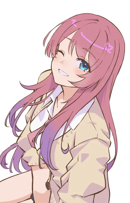 めるちラフのお顔かなり可愛く描けてる気がするから見て見て見て