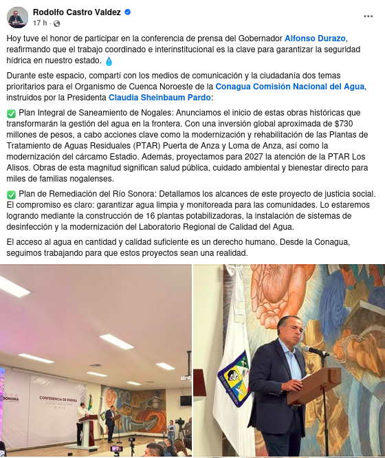 Comités de Cuenca Río Sonora tweet media