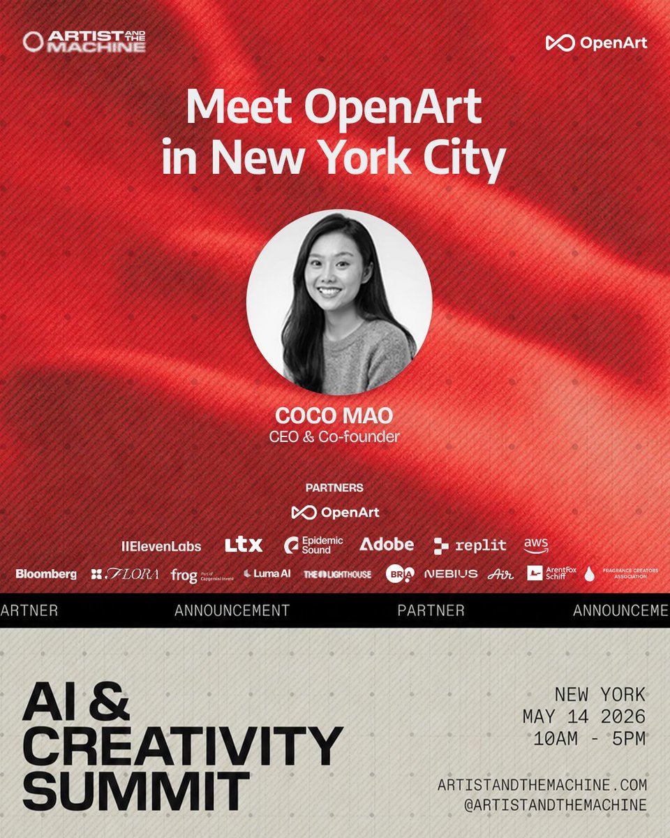 We'll be at Artist and the Machine NYC tomorrow. Our CEO, Coco Mao