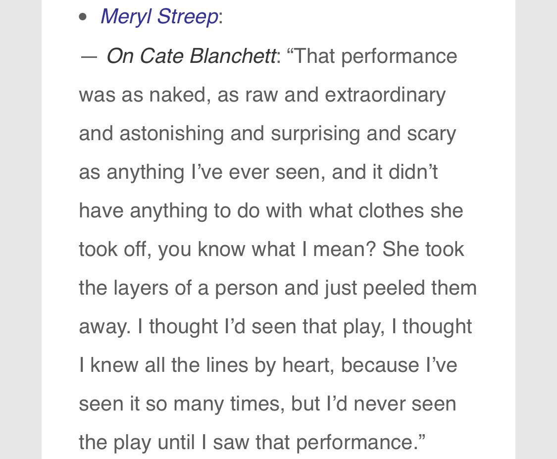 SafeNights_'s tweet photo. Cate’s performance in Streetcar, we always think about you https://t.co/eFGVAzVqhI