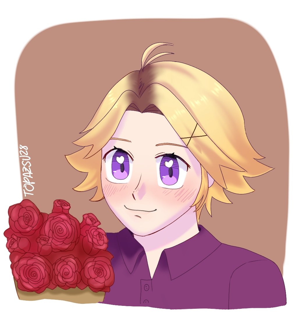 Topazsu28's tweet photo. This photo in my art style, I'd love to see yours, if you have one 💐
#mysticmessenger #yoosung https://t.co/BQatI7nyTo