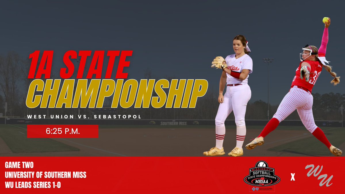 WestUnionSports's tweet photo. We have a game time! Eagles will look to bring home the state title at 6:25 p.m.!

Watch on NFHS Network or listen live on WNAU at this link: https://t.co/V9i0Trv7lT https://t.co/tFEFQmFwJv