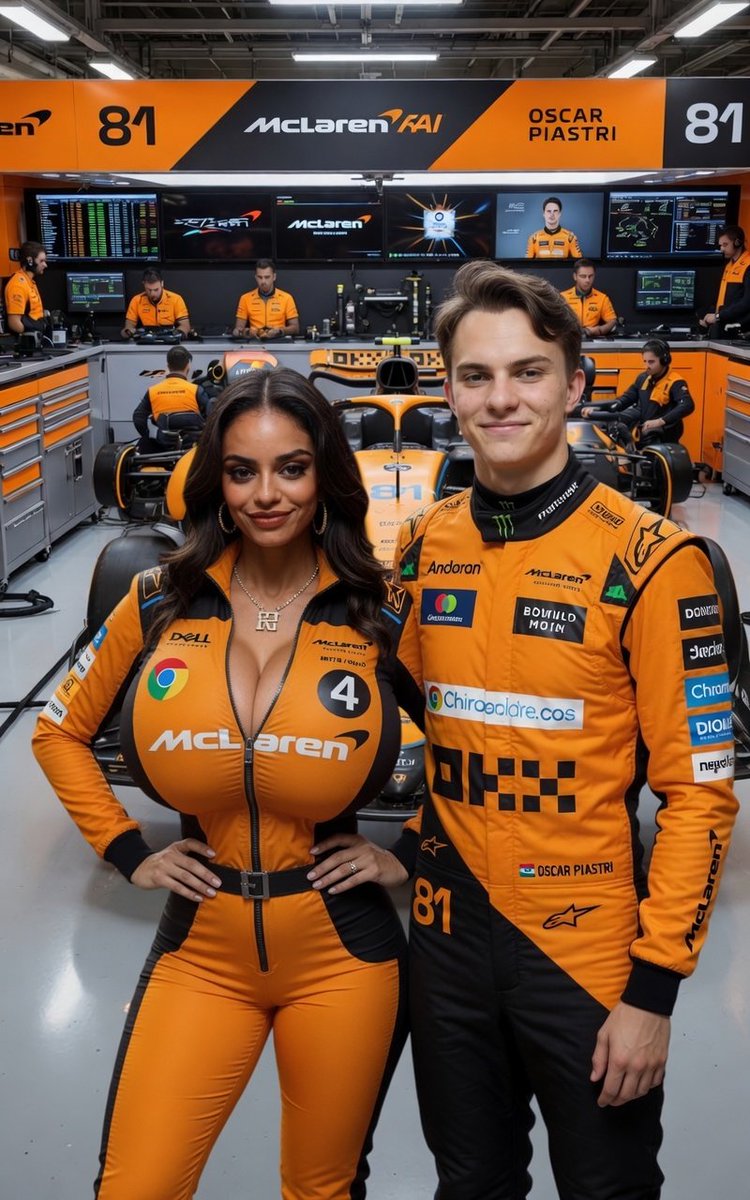 FACBE69's tweet photo. She was invited to an F1 race and went to visit the garages of some teams and took the opportunity to meet the drivers.
#AIGeneratedWoman #VirtualGirl #AIPhoto #BeautifulAI #ExplorePage https://t.co/FAQL63bEwq