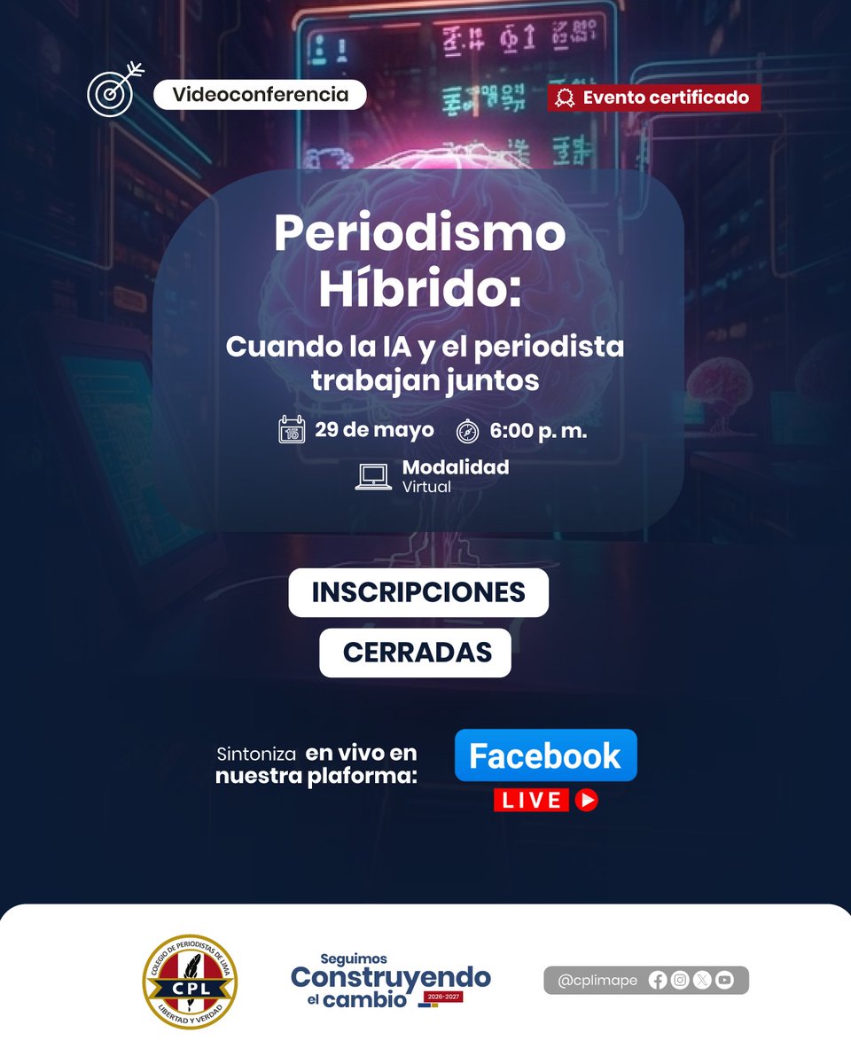 Colegio de Periodistas de Lima tweet media