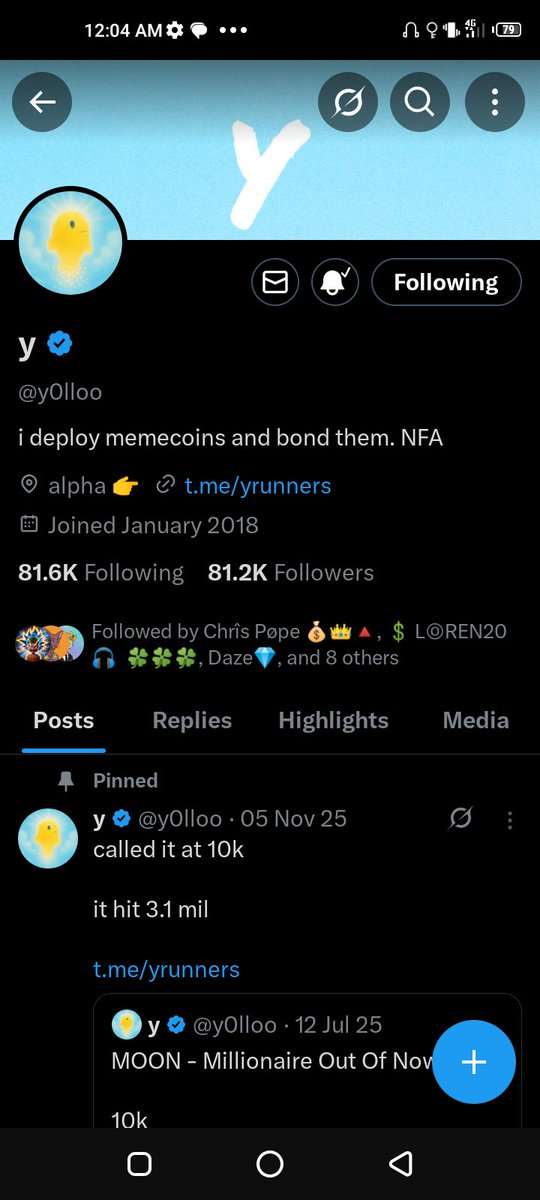 Chris_8116's tweet photo. @y0lloo 0x7BdFf7a8C9731b257fD8c0455Fedf84A6b191BE8
🔔✔️ https://t.co/UBqeJPG91P