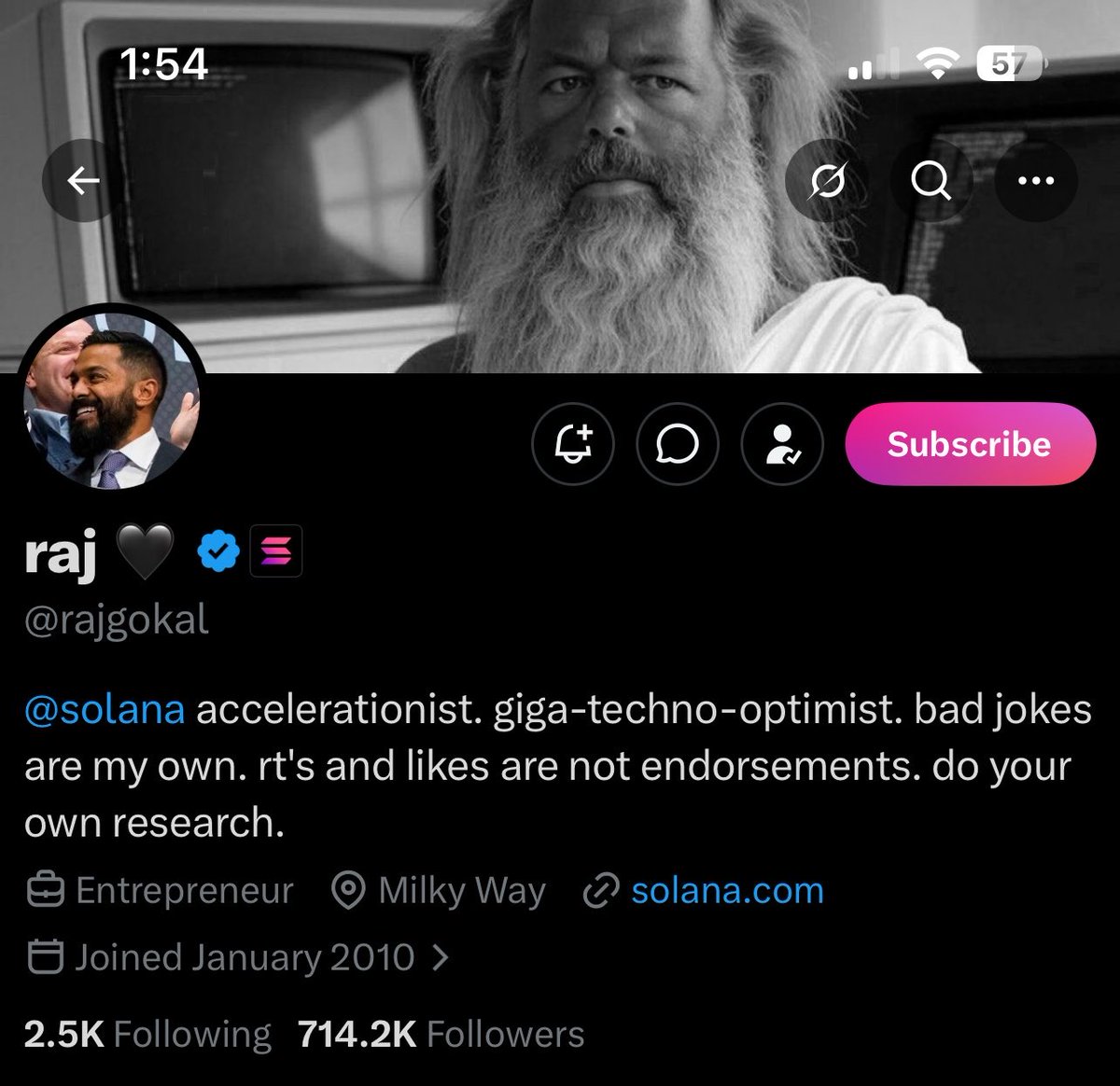 choosewan's tweet photo. Two important people at @solana @solanalabs displayed the same photo of Rick Rubins.

Even one of the founders of @colosseum is @crabbylions (clay) make a ticker.

$rick
AgYVbX4CueNVrBAXZh84DoFQtZhG6wpi3JgXHyCKpump

whats next! https://t.co/DXusEMej2j