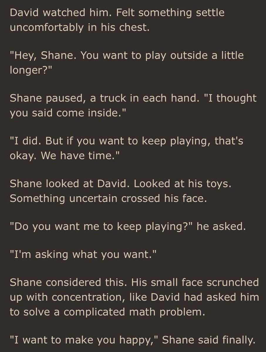 LoveLaughLarry1's tweet photo. This fic has me in tears. 2,5 year old Shane already trying to be the perfect little boy. Putting other people’s happiness before his own. 😭

Observations on fatherhood by HH_Arrow https://t.co/Ox4hc1KBSc https://t.co/kN6pqltQDF
