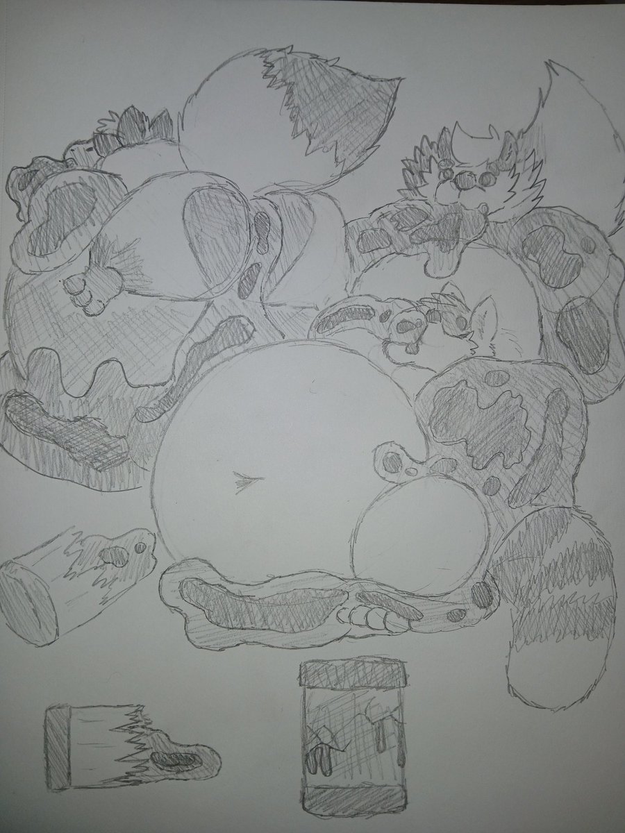 SomeoneIsSum's tweet photo. @MaxThunderpaw @PuddleFetus and Milo in the slime laboratory, slimes have breached! https://t.co/PypCvqUOQc