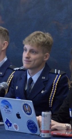 FHS_AFJROTC's tweet photo. Congrats to ‘23 FHS/FL-931 grads Brad Harrinaraine (left) and Alex Rooks (pictured as a 2nd-year cadet) who both got their USAF jobs today during the annual ROTC  “drop night.”  Alex will enter the air battle manager career field, and Brad will be a pilot.  Great work, guys! https://t.co/peeybjusZv