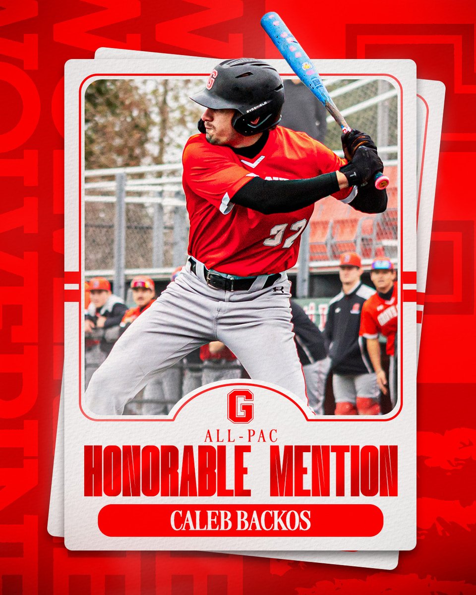 GCC_Wolverines's tweet photo. .@GCC_bsb's Nick Remish and Caleb Backos have been named 𝙃𝙊𝙉𝙊𝙍𝘼𝘽𝙇𝙀 𝙈𝙀𝙉𝙏𝙄𝙊𝙉 All-@PAC_Athletics! ⚾️

#WolverinesTogether https://t.co/70xCpQygx0