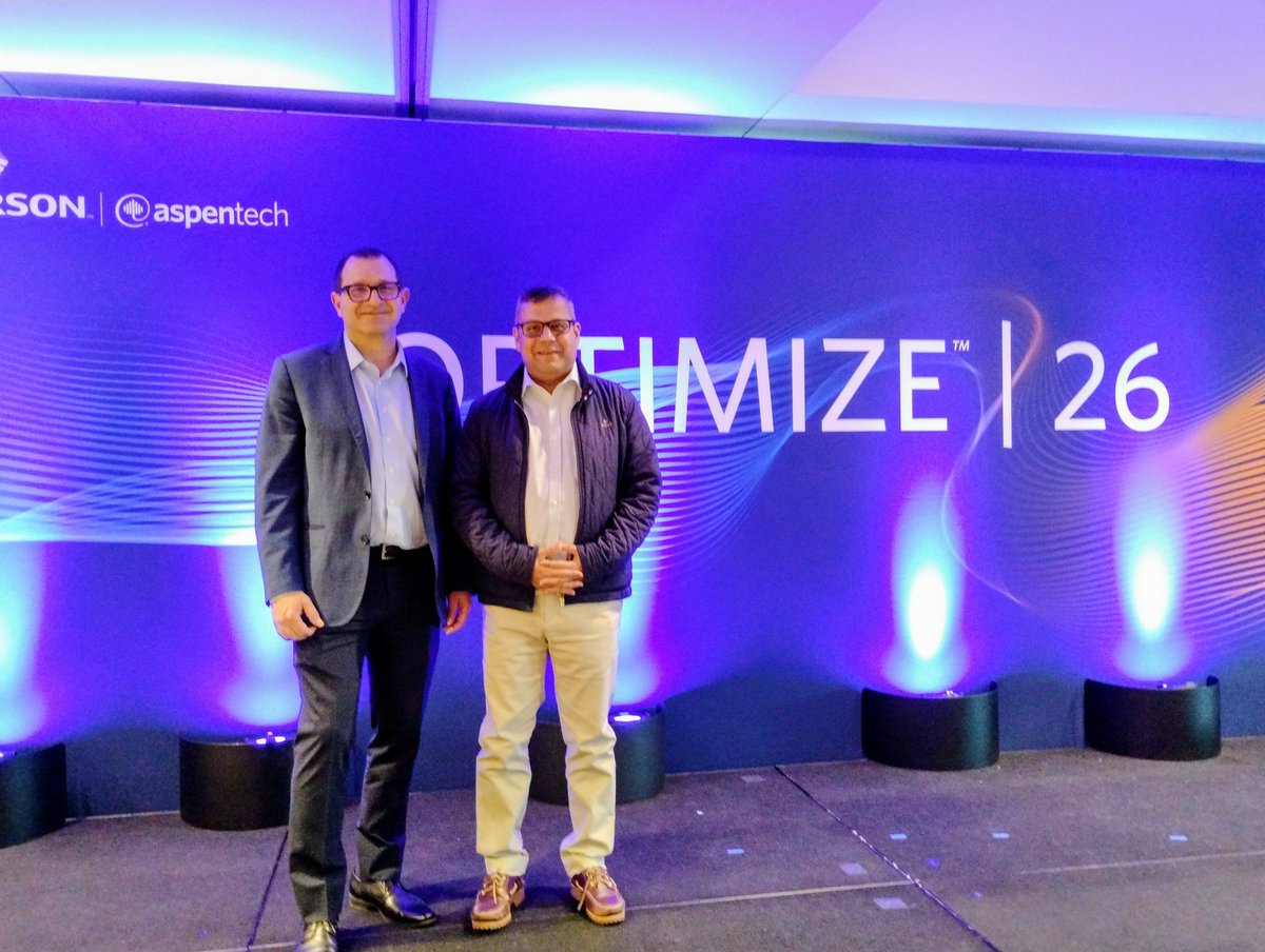 The_Oilholic's tweet photo. As #OPTIMIZE26 entered its home stretch, I had the pleasure of discussing the market for industrial AI solutions &amp; @AspenTech's latest software innovations with CTO Claudio Fayad. Many thanks for your time, it was a great catch up as always.
#OOTT #energy #AI #IIoT https://t.co/qJFaNGbOZr
