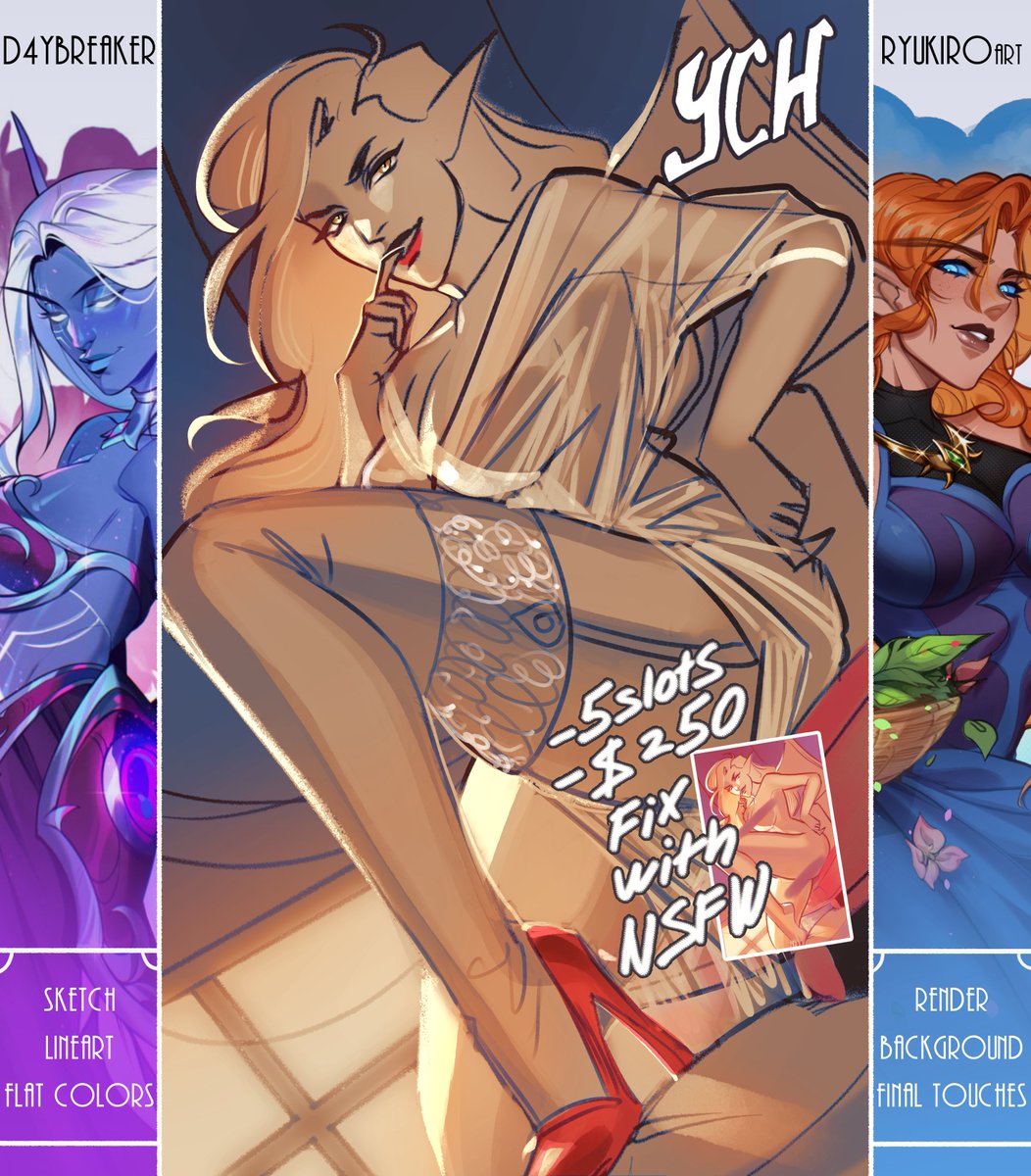 Ryukiroart's tweet photo. Helloooo

Me and my friend @D4YBREAKER created an amazing collaboration

We can change outfit, add any accessories and other details you wish 😗

Please dm me or D4BREAKER if you interested! https://t.co/LMQHGdBwid