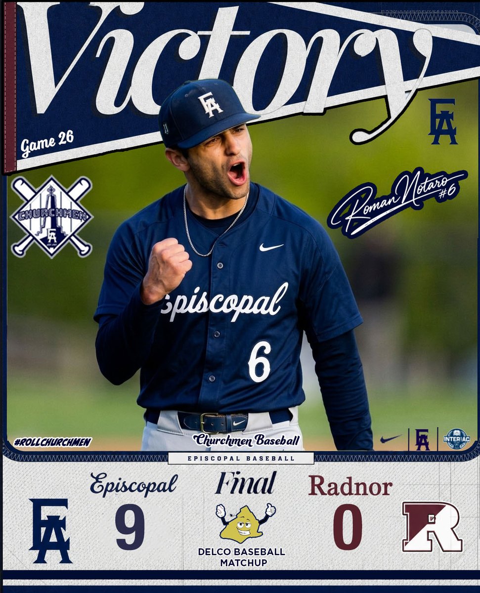 EABaseball1785's tweet photo. Final from Radnor.
#goea #rollchurchmen https://t.co/59sTGbLPAA