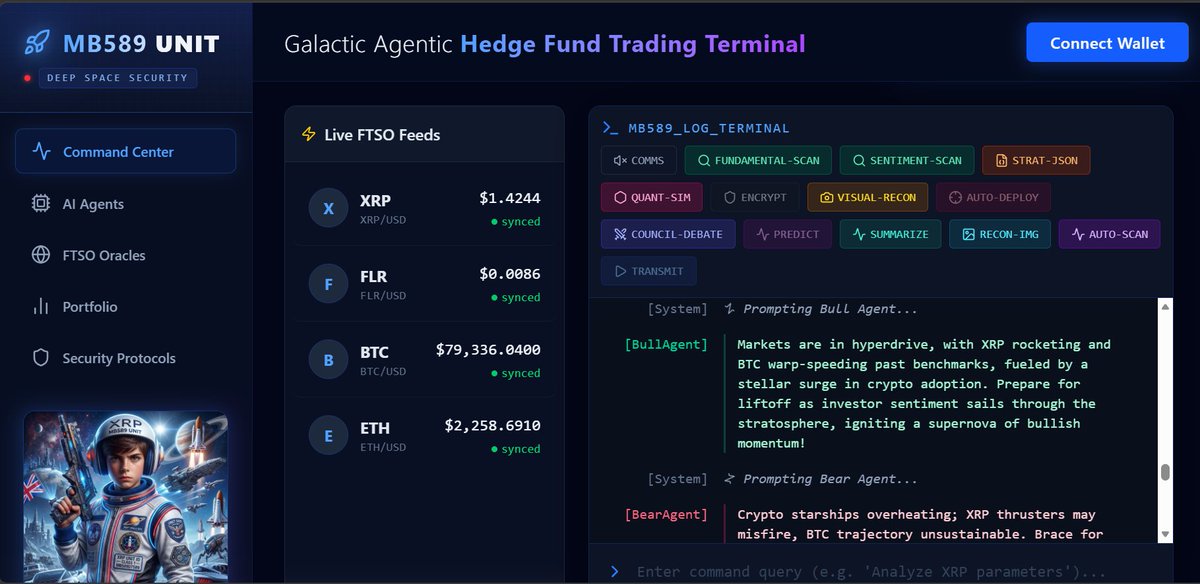 MMoonboi589's tweet photo. The #MB589 Agentic Hedge Fund Terminal is evolving into a real-time AI financial intelligence system.⚡
Functions include:
📡 Fundamental Scans
🧠 Sentiment Analysis
📊 Quant Simulations
⚔️ Bull vs Bear AI Debate
���� Predictive Modeling
🖼️ Visual Recon
🤖 Autonomous Strategy Logic https://t.co/ew0Ncfqw8t