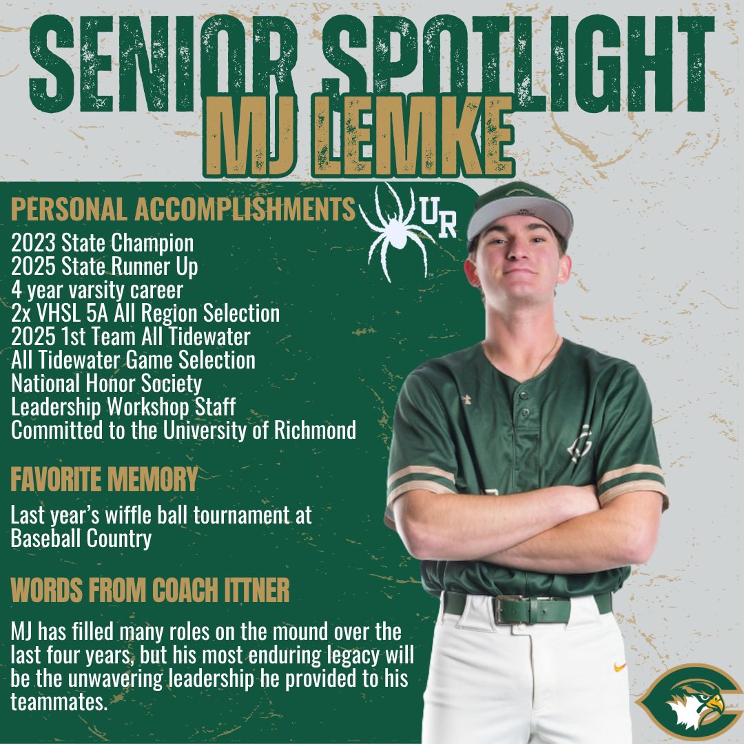 Cox__Baseball's tweet photo. Capping off Day 3 is senior MJ Lemke! https://t.co/f5vfWg1en7