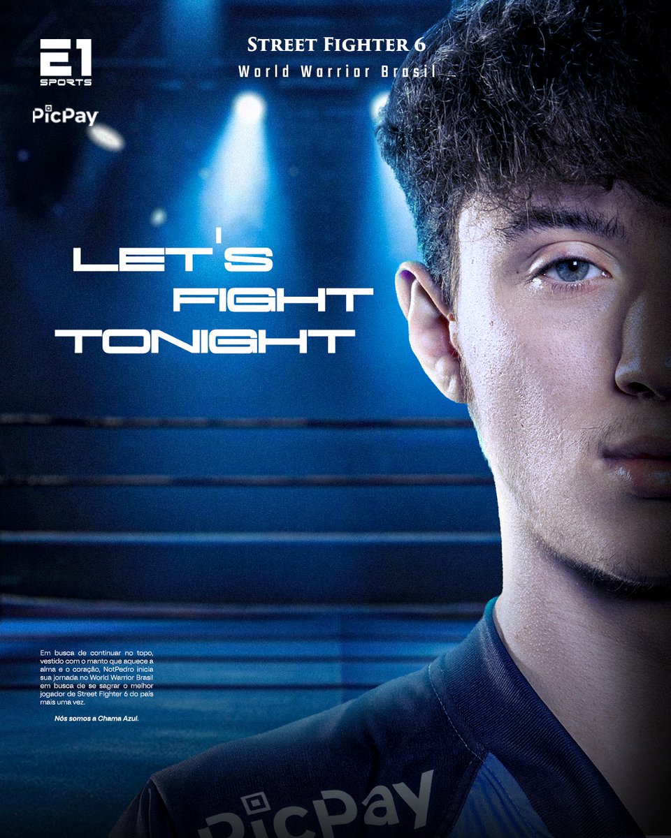 E1Sports_'s tweet photo. A jornada rumo ao topo do mundo começa aqui e agora 🔥
Vamos juntos com o @NotPedro3!
É DIA DE WORLD WARRIOR 🥊
#GOE1 https://t.co/aQPOT0za5k