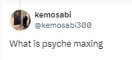 hijackhypergamy's tweet photo. Just as there is looksmaxxing, fitnessmaxxing, resourcingmaxxing, statusmaxxing, etc. for psychemaxxing you want to focus on maximizing the psyche dimension.

Because women only care about feelings. https://t.co/pWpyjCqPqG