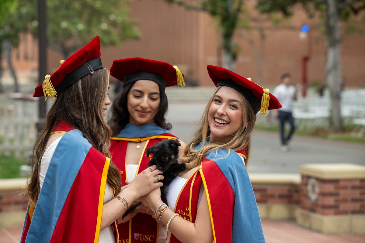 USC's tweet photo. Campus is getting ready for you, Trojans. ❤️💛 We can’t wait to celebrate the Class of 2026! #USCGrad https://t.co/7KfTGSAnyx